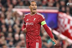 UEFA Champions League Matchday 1 of 8 Liverpool v Atletico Madrid Virgil van Dijk of Liverpool gives his team instructions during the UEFA Champions League Matchday 1 of 8 match Liverpool vs Atletico Madrid at Anfield, Liverpool, United Kingdom on 0...