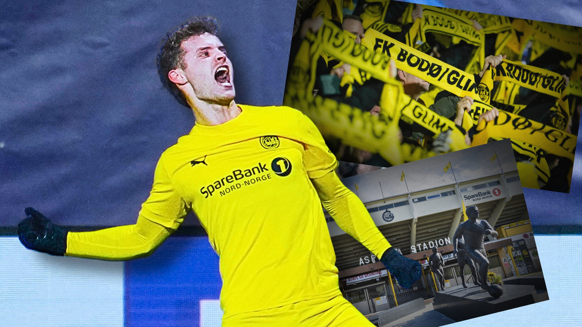 Ole Didrik Blomberg celebrates scoring in the Champions League for Bodo/Glimt, 2025/26