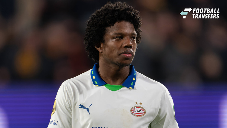 Tyrell Malacia droeg in het seizoen 2024/25 een halfjaar lang het shirt van PSV.