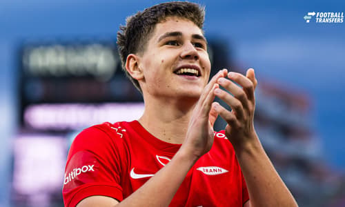 250503 Eivind Helland of Brann after the Eliteserien match between Rosenborg and Molde on May 3, 2025 in Oslo. Photo: Marius Simensen BILDBYRAN COP 238 bbeng brann eliteserien football fotball fotboll soccer vif valerenga *** 250503 Eivind Helland o...