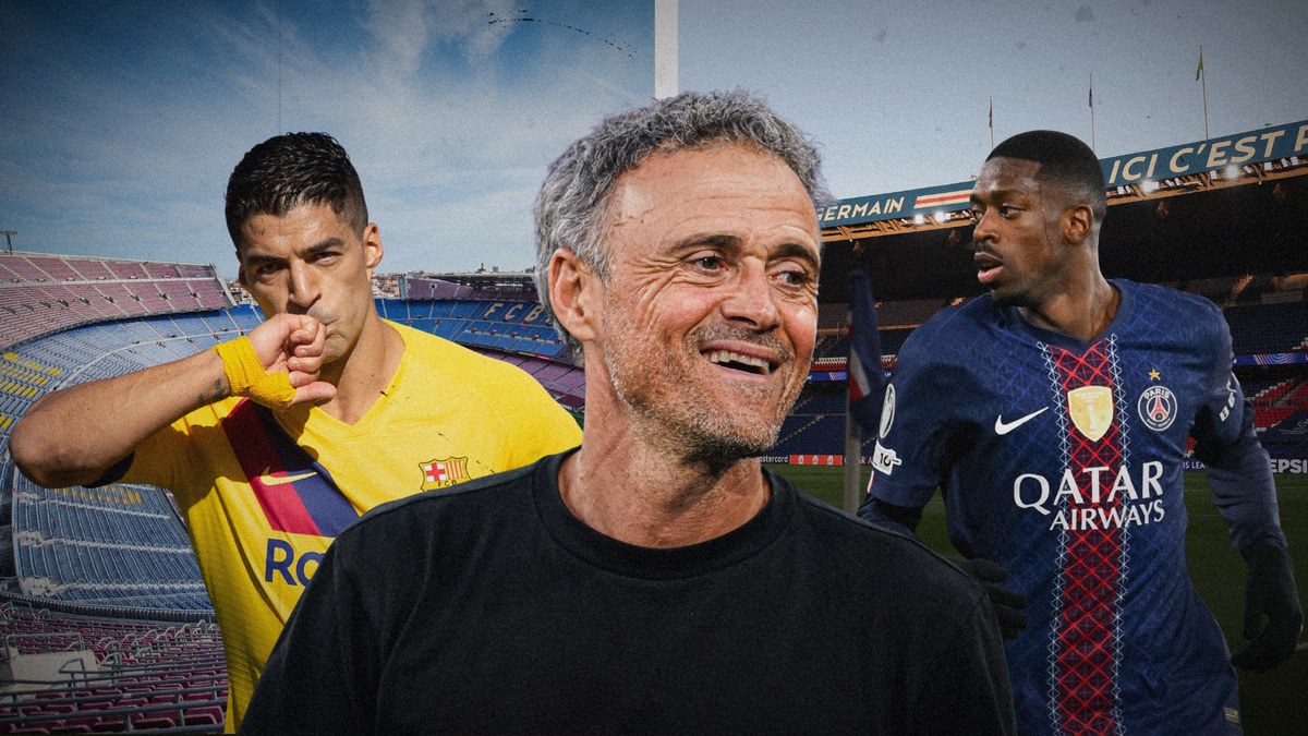 Luis Enrique Luis Suarez Ousmane Dembele