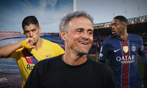 Luis Enrique Luis Suarez Ousmane Dembele