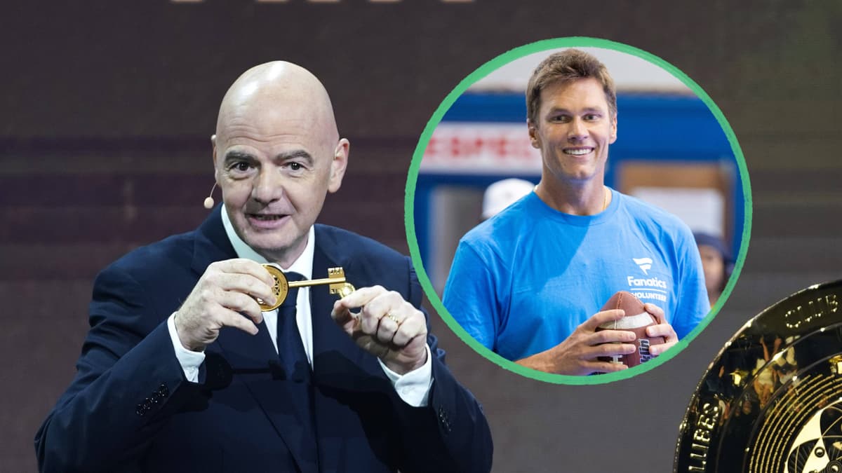 Giann Infantino and Tom Brady