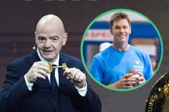 Giann Infantino and Tom Brady