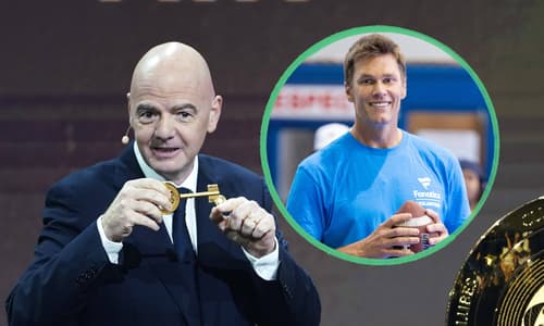 Giann Infantino and Tom Brady