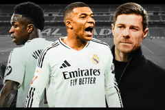 Vinicius Junior, Kylian Mbappe, Xabi Alonso, Real Madrid