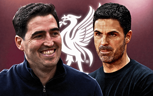 Andoni Iraola, Mikel Arteta, Liverpool