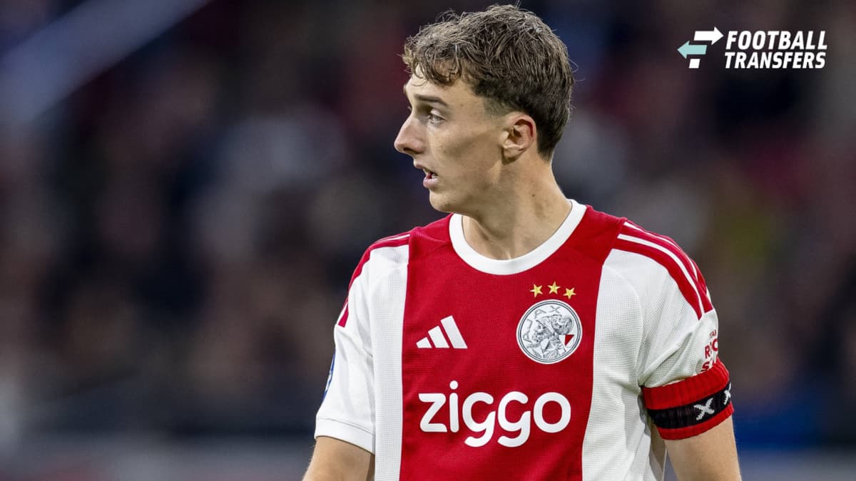 AMSTERDAM: AFC Ajax Amsterdam defender Youri Baas during the Vriendenloterij Eredivisie match between Ajax and NEC at the Johan Cruijff ArenA on October 10, 2026, in Amsterdam, Netherlands. Photo by DeFodi Images