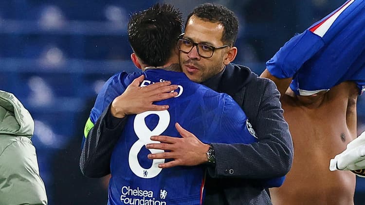 Enzo Fernandez and Liam Rosenior, Chelsea