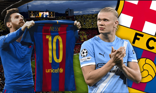 Lionel Messi, Erling Haaland, Barcelona