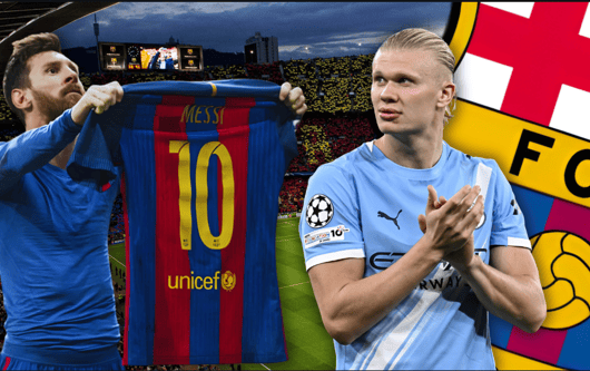 Lionel Messi, Erling Haaland, Barcelona