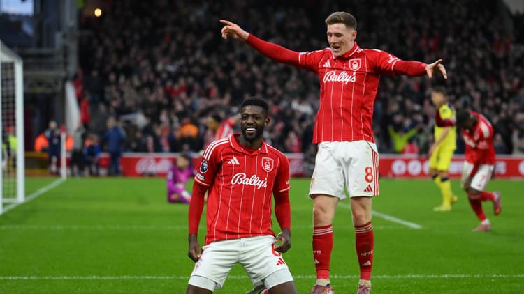 Ibrahim Sangare (left) and Elliot Anderson (right), Nottingham Forest