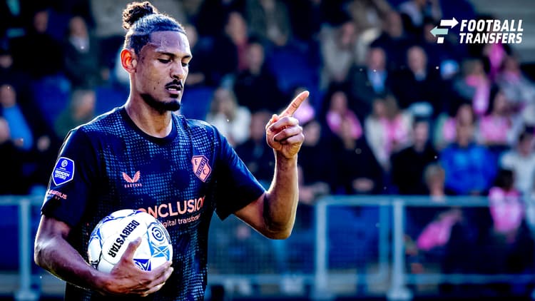 Sébastien Haller in het seizoen 2024/25, toen hij ook al tijdelijk terugkeerde bij FC Utrecht.