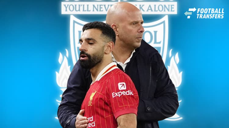 Mohamed Salah and Arne Slot