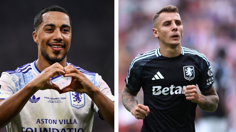 Youri Tielemans (left) and Lucas Digne (right)