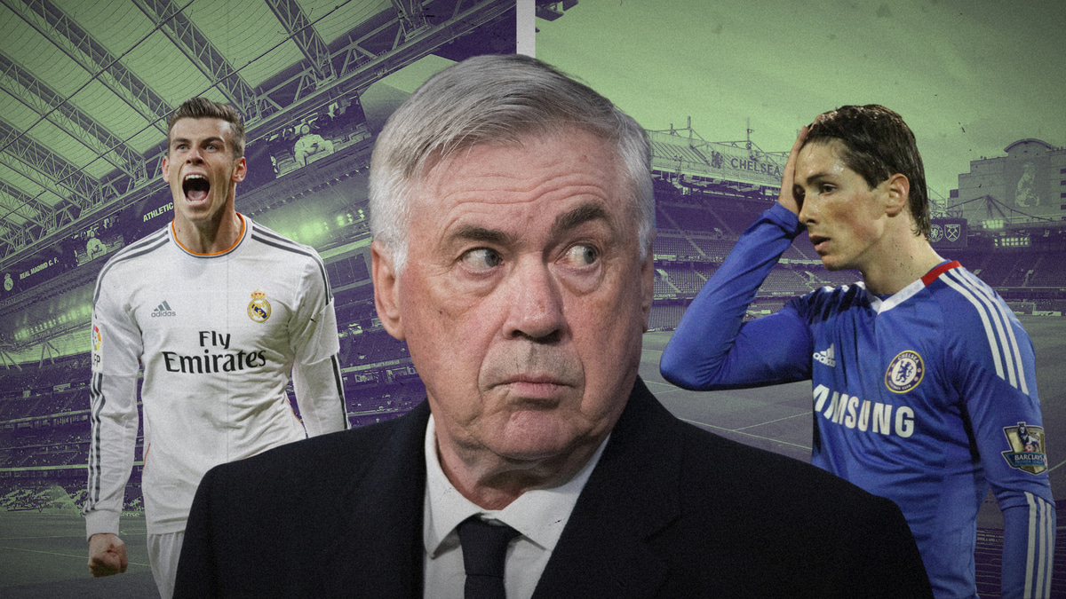 Carlo Ancelotti Gareth Bale Fernando Torres