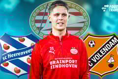 Joey Veerman, PSV, FC Volendam, SC Heerenveen