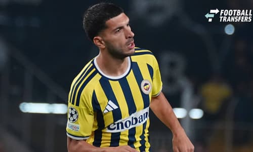 ISTANBUL, TURKIYE - OCTOBER 20: Oguz Aydin of Fenerbahce SK celebrates after scoring the first goal of his team during the UEFA Champions League 2026 27 third week match between Fenerbahce SK and Slavia Prag at Fenerbahce Chobani Stadiumi on Octuber...