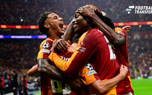 Galatasaray v Barcelona - UEFA Champions League ISTANBUL, TURKIYE - OCTOBER 13 : Batrakov of Galatasaray celebrates after scoring a goal during the UEFA Champions League match day two between Galatasaray and Barcelona at RAMS Park in Istanbul, Turki...