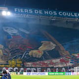 PSG chainsaw tifo, Barcelona