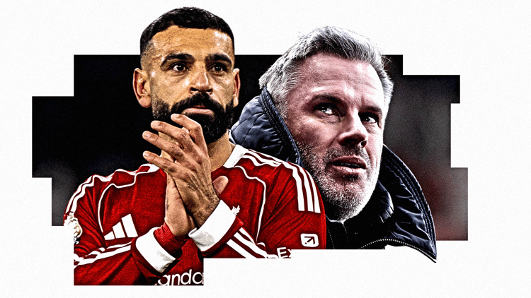 Mohamed Salah and Jamie Carragher have been at odds for a year
