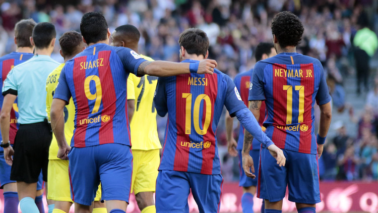 Luis Suarez, Lionel Messi, Neymar