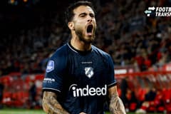ENSCHEDE - Angel Alarcon of FC Utrecht scores and celebrates his team s second goal during the Eredivisie match between FC Twente and FC Utrecht at De Grolsch Veste on October 18, 2026, in Enschede, the Netherlands. WART BRINKERHOF ANP Eredivisie 20...