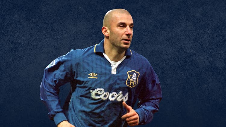 Gianluca Vialli moved from Juventus to Chelsea