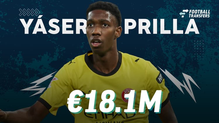 De Estimated Transfer Value (ETV) van Yáser Asprilla.