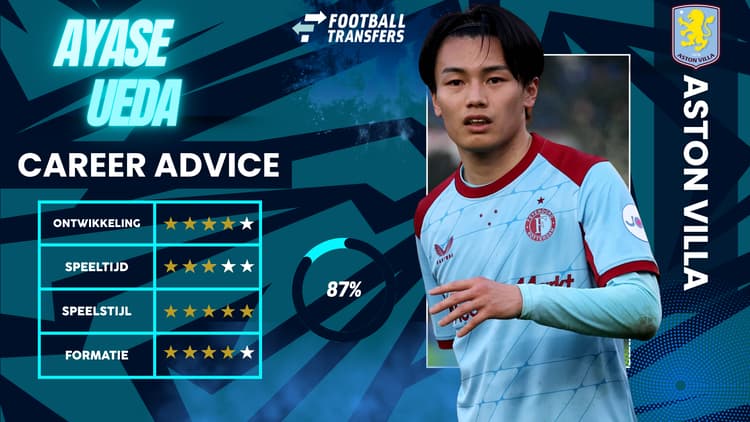 De Club Fit van Ayase Ueda met Aston Villa.