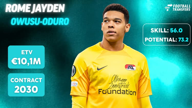 Rome Jayden Owusu-Oduro bij AZ