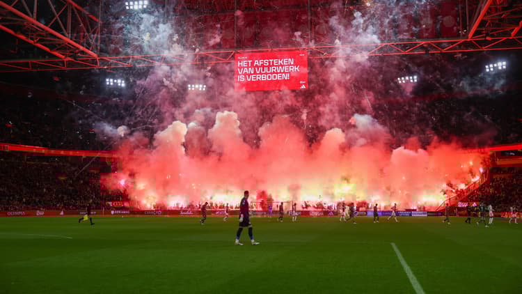 Ajax's pyro against Groningen