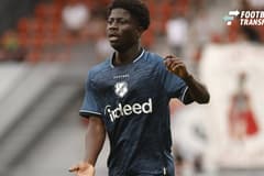 MAASTRICHT , 09-08-2026 , De Geusselt , season 2026 2027 , Dutch Keukenkampioendivisie football , match between MVV Maastricht - Jong Utrecht , Pictures shows Jong FC Utrecht player Nana Gyamfi-Amoah MVV - Jong Utrecht  x205587494x Copyright: