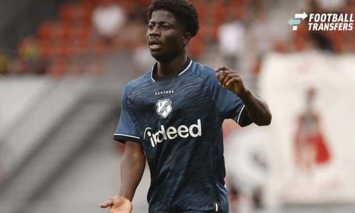 MAASTRICHT , 09-08-2026 , De Geusselt , season 2026 2027 , Dutch Keukenkampioendivisie football , match between MVV Maastricht - Jong Utrecht , Pictures shows Jong FC Utrecht player Nana Gyamfi-Amoah MVV - Jong Utrecht  x205587494x Copyright: