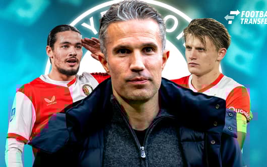 Robin van Persie, Anis Hadj Moussa, Sem Steijn, Feyenoord