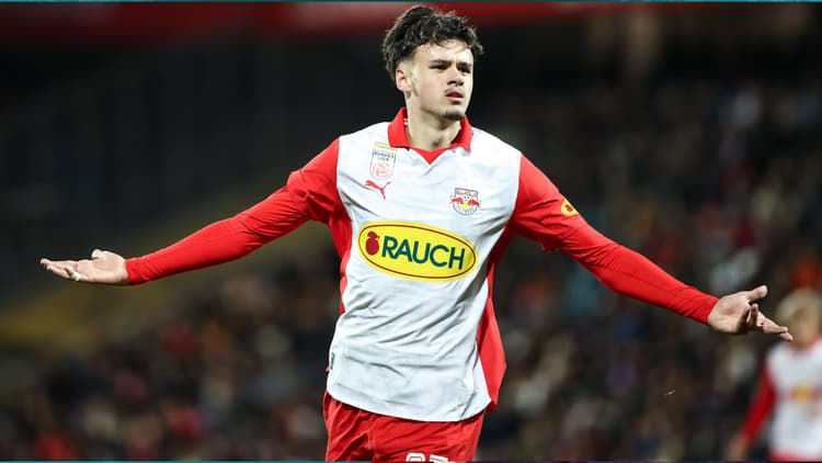 Kerim Alajbegovic heeft zich in zijn eerste seizoen bij Red Bull Salzburg flink in de kijker gespeeld.