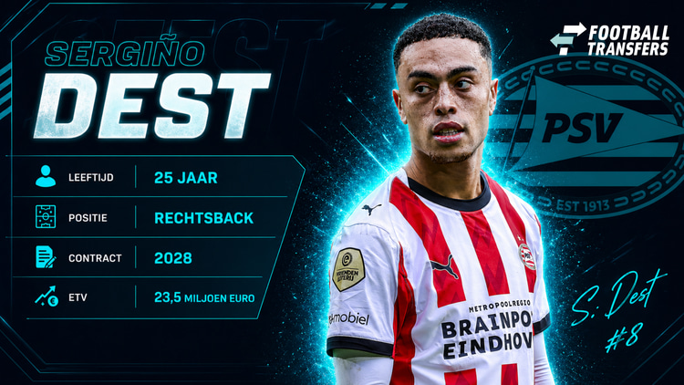 Sergino Dest bij PSV