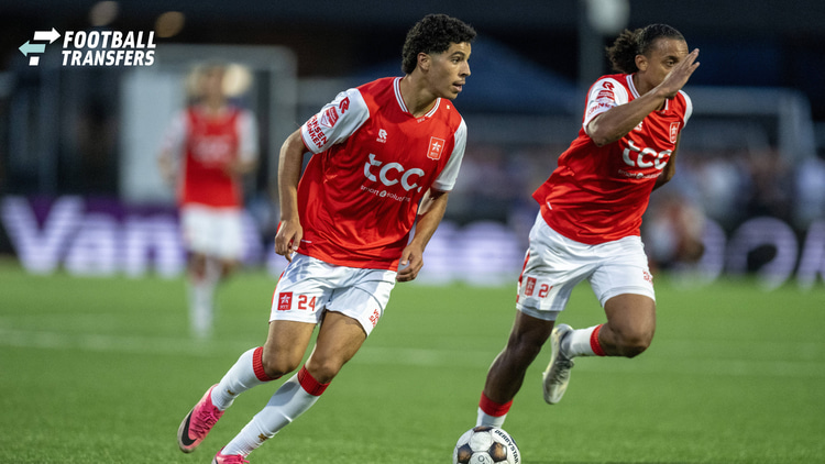 Noa el Hamdaoui mocht vrijdag direct starten in de basis bij MVV Maastricht. 