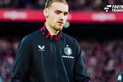 Eredivisie: Feyenoord v FC Groningen Rotterdam - Thomas Beelen of Feyenoord during the match between Feyenoord and FC Groningen. The match was originally set in the twenty-fifth round of the 2024 2025 Eredivisie is now being played after being postp...