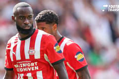 EINDHOVEN: PSV Eindhoven defender Lutsharel Geertruida during the Vriendenloterij Eredivisie match between PSV and FC Groningen at Philips Stadium on August 23, 2026, in Eindhoven, the Netherlands