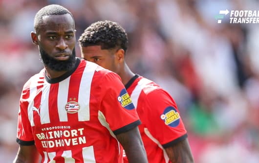 EINDHOVEN: PSV Eindhoven defender Lutsharel Geertruida during the Vriendenloterij Eredivisie match between PSV and FC Groningen at Philips Stadium on August 23, 2026, in Eindhoven, the Netherlands