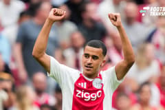 AMSTERDAM , 26-07-2026, Johan Cruijff ArenA , season 2026 2027 , Pre season footbal . Match between Ajax and Burnley FC , Picture shows AFC Ajax player Abdellah Ouazane celebrating the 2-1 Ajax - Burnley (friendly)  x205217339x Copyright:
