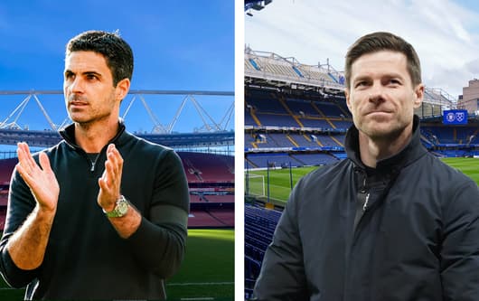 Mikel Arteta Xabi Alonso Arsenal Chelsea