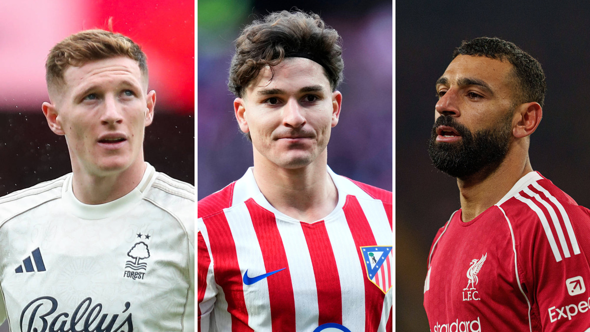Elliot Anderson, Julian Alvarez, Mohamed Salah