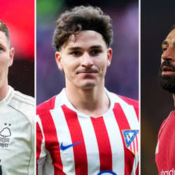 Elliot Anderson, Julian Alvarez, Mohamed Salah