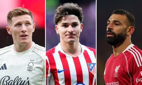 Elliot Anderson, Julian Alvarez, Mohamed Salah