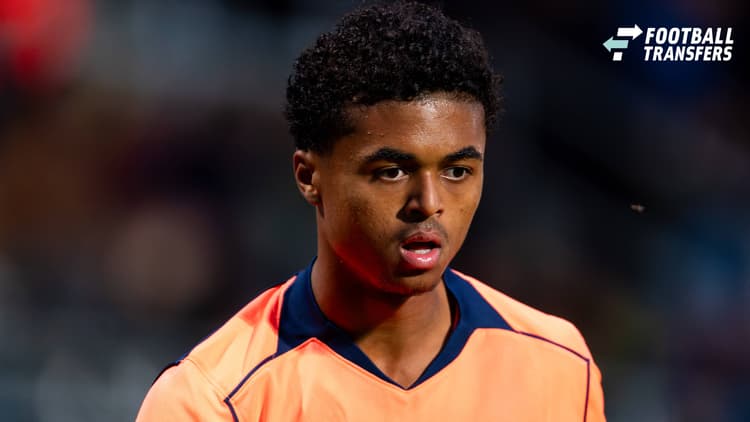 Shane Kluivert in het shirt van FC Barcelona.