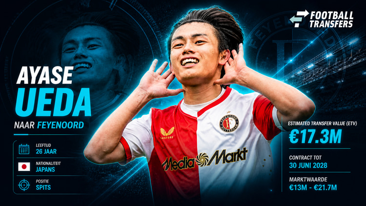 Ayase Ueda bij Feyenoord