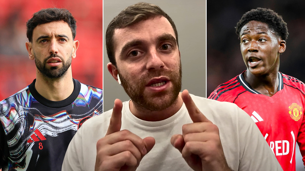 Fabrizio Romano, Bruno Fernandes, Kobbie Mainoo, Man Utd