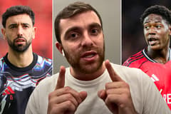 Fabrizio Romano, Bruno Fernandes, Kobbie Mainoo, Man Utd